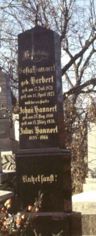 Hannert Johann 1860-1936 Herbert Sofia 1871-1927 Grabstein